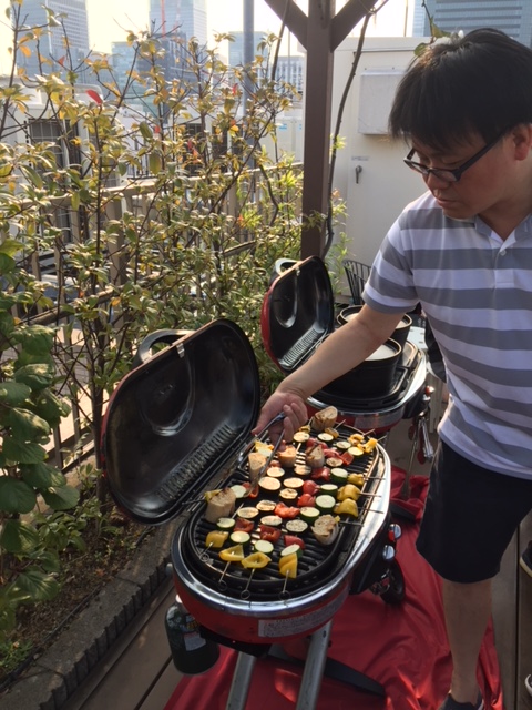 真夏のBBQは暑さとの戦い